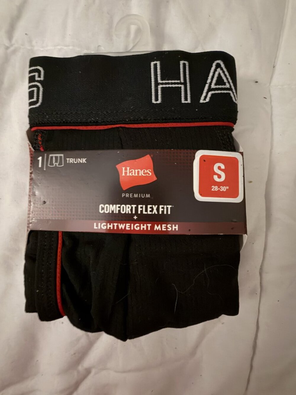 New Men's Hanes size S 1 Pair of Lightweight Mesh Boxer Trunks